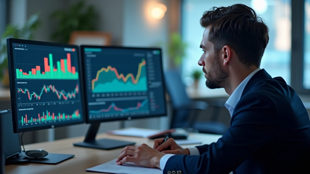 Dashboard con report finanziari colorati e grafici professionali su schermo